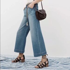 Madewell Daniela Black Leather Lace Up Gladiator Sandals Strappy Block Heel Sz 6